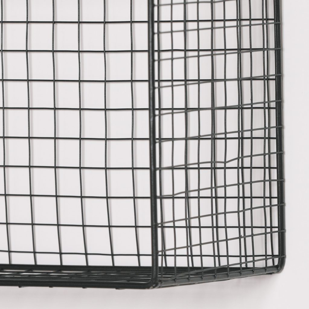 Black Wire 5 Compartment Wall Shelf Maison Reproductions