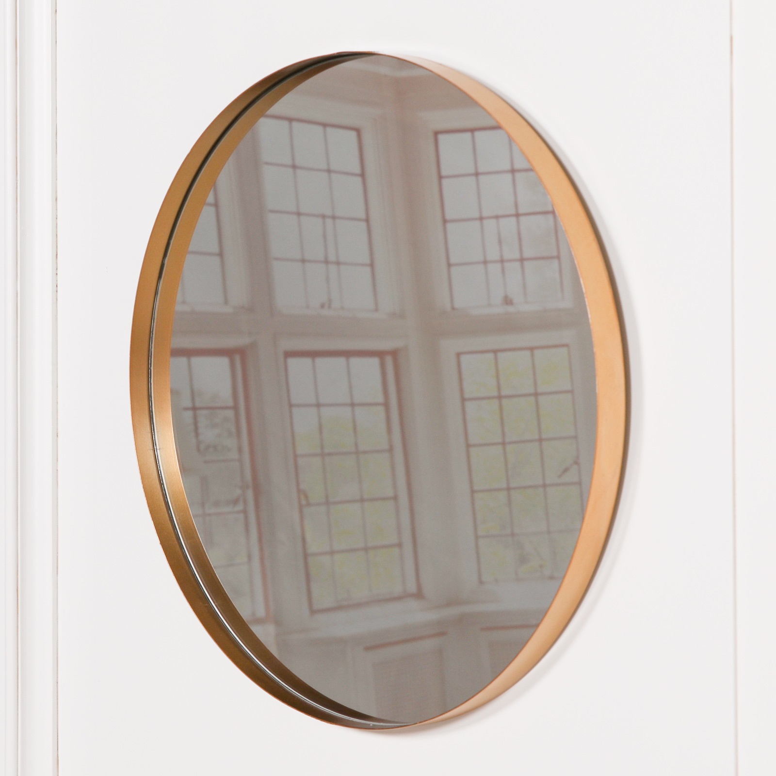 80cm Gold Round Wall Mirror Maison Reproductions